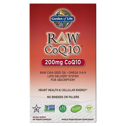 Garden of Life RAW CoQ10,200 mg,60 vcaps (Pack of 3) on Productcaster.