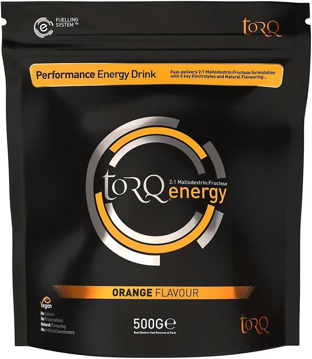 Torq Energy Drink 500g Carbohydrates Natural Refreshing Flavours Hydration Supplement Orange on Productcaster.