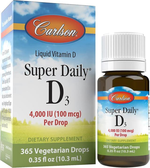 Carlson Labs Super Daily D3 4,000iu 365 Drops 10.3ml on Productcaster.