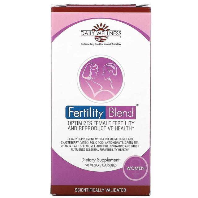 Daily Wellness Company, Fertility Blend for Women, 90 Veggie Capsules on Productcaster.