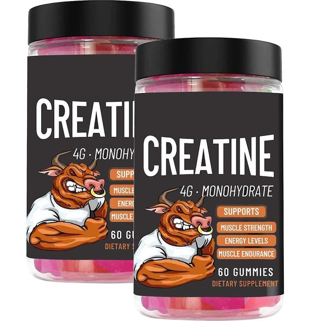 1-pack Creatine Monohydrate Gummies | Dietary Supplement For Increasing Muscle Mass, Energy, Muscle Recovery And Endurance 2PCS on Productcaster.