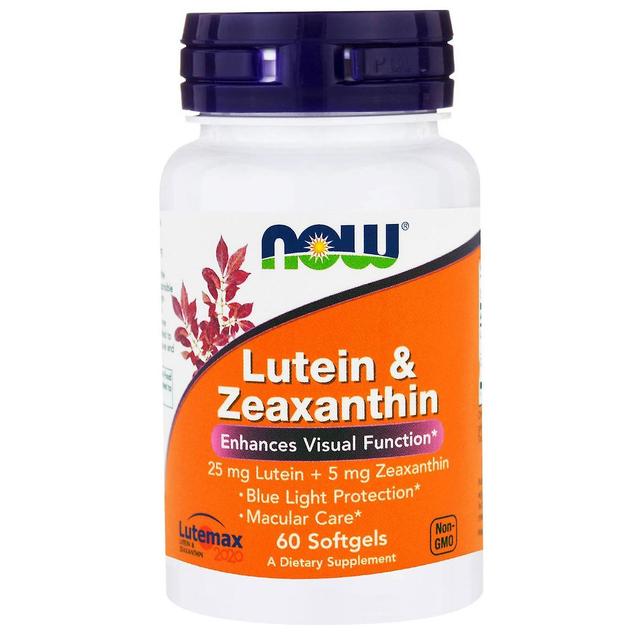 NOW Foods Ora Alimenti, Lutein & zeaxanthin, 60 Softgels on Productcaster.