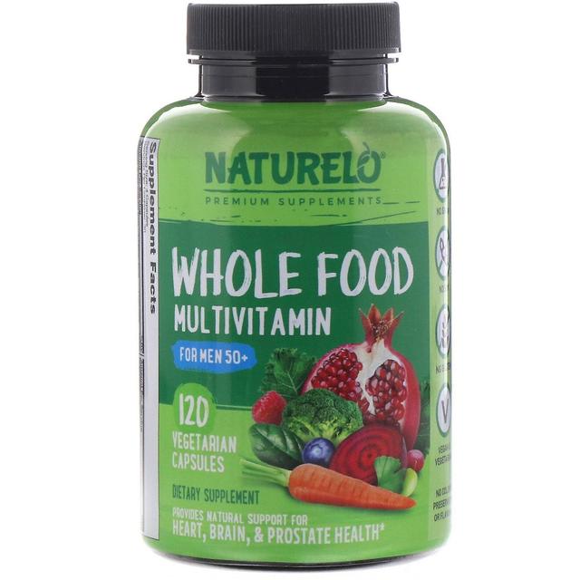 NATURELO, Whole Food Multivitamin for Men 50+, 120 Vegetarian Capsules on Productcaster.