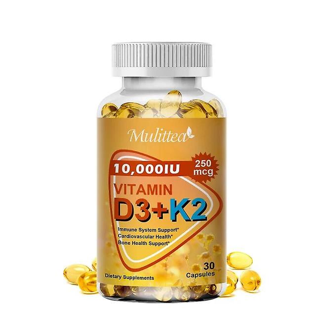 Vitamin D3+K2 Capsules Help Regulate Calcium Metabolism Promote Bone Health support immunity Non-GMO formulaTIB TIB . 30pcs on Productcaster.