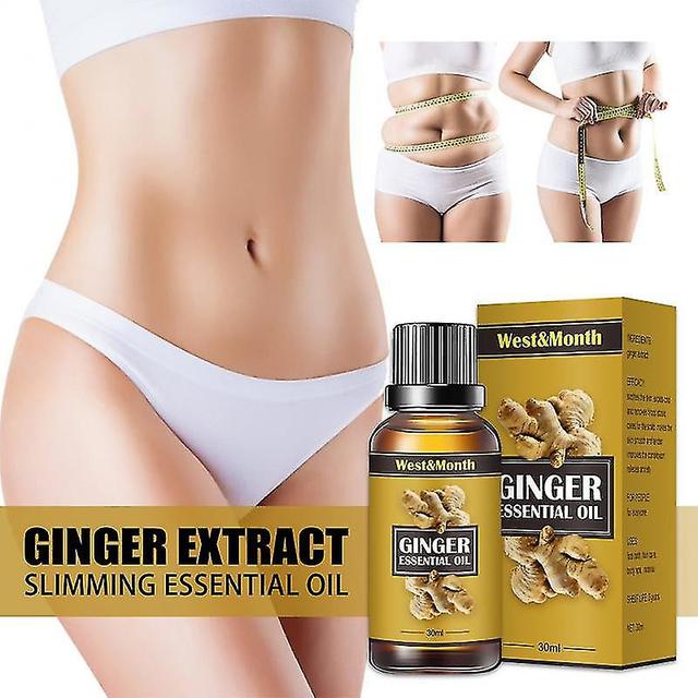 30ml Ginger Slimming Essential Oil Fat Burning Reduce Cellulite Losing on Productcaster.