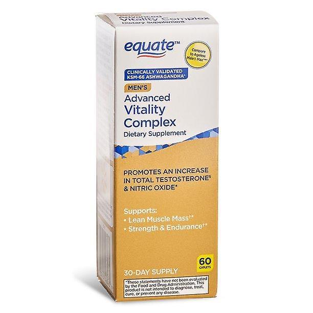 Equate men's advanced vitality complex with ksm-66 ashwagandha, 60 count on Productcaster.