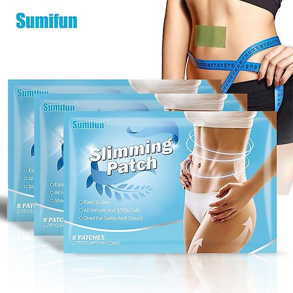 8pcs/bag Sumifun Slimming Patch Fast Burning Fat Lose Weight Products Natural Herb Navel Sticker Body Shaping Patches Foot Detoxification Health Ca... on Productcaster.