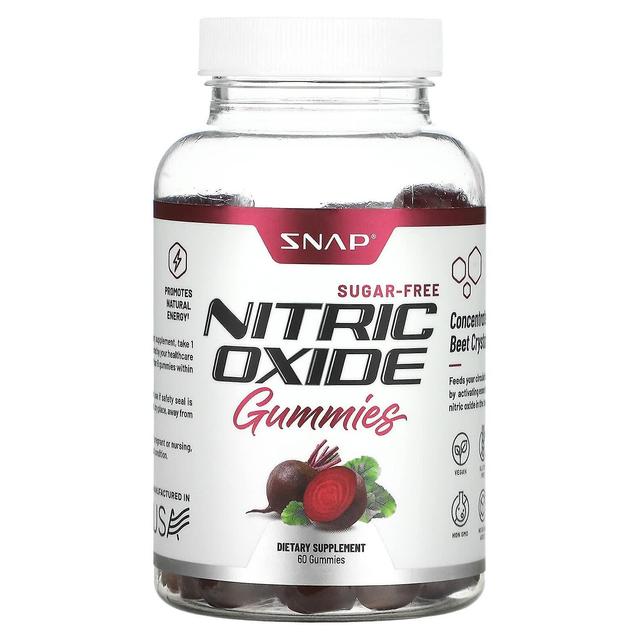 Snap Supplements, Nitric Oxide Gummies, Sugar-Free , 60 Gummies on Productcaster.