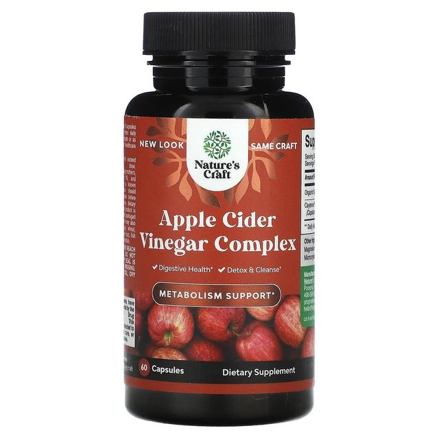 Natures Craft, Apple Cider Eddike Kompleks, 60 kapsler on Productcaster.