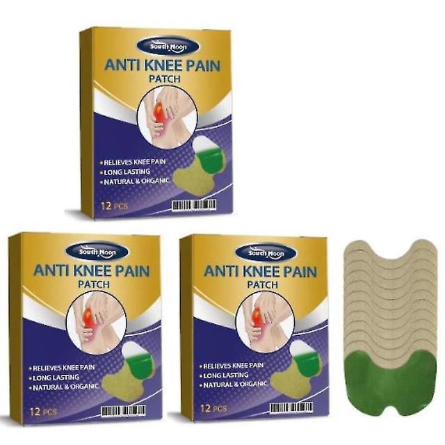 12-36szt Knee Plaster Naklejka Ekstrakt z piołunu łagodzi napięcie stawów kolanowych, bolesność, osłabienie, aktywne mięśnie i kości 3 packs on Productcaster.