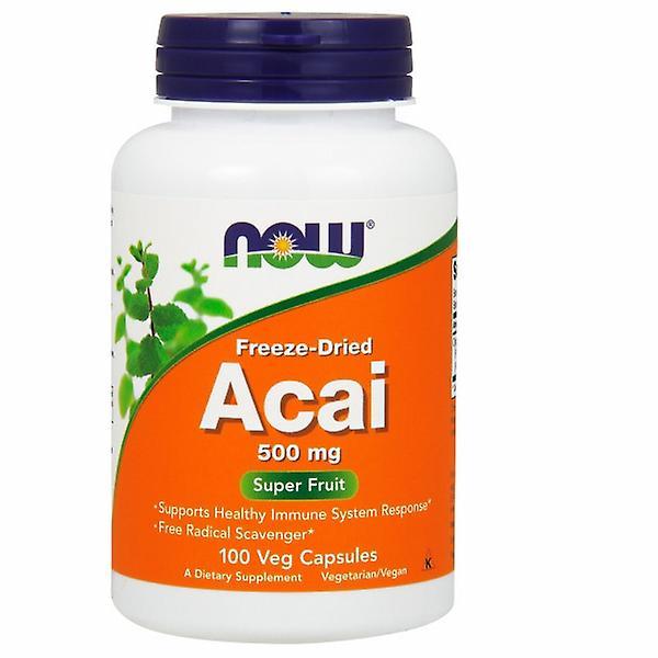 Now Foods Acai, 500 mg, Biologische Gevriesdroogde 100 Vcaps (2 stuks) on Productcaster.