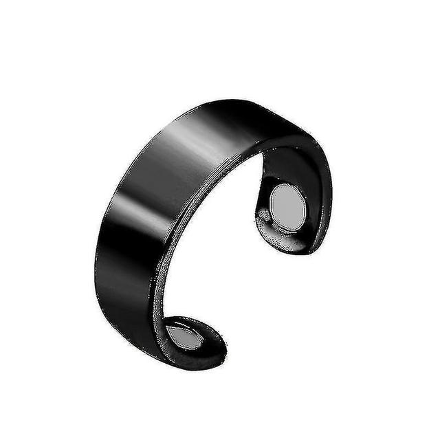 Magnetic Slimming Rings Natural Fat Burning Slimming Ring Magnetic Stimulation Acupoint Burning Fat Slimming Body Health Care Black on Productcaster.