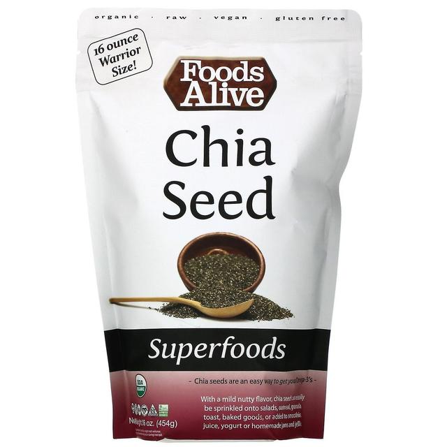 Foods Alive, Superfoods, Chia Seed, 16 oz (454 g) on Productcaster.