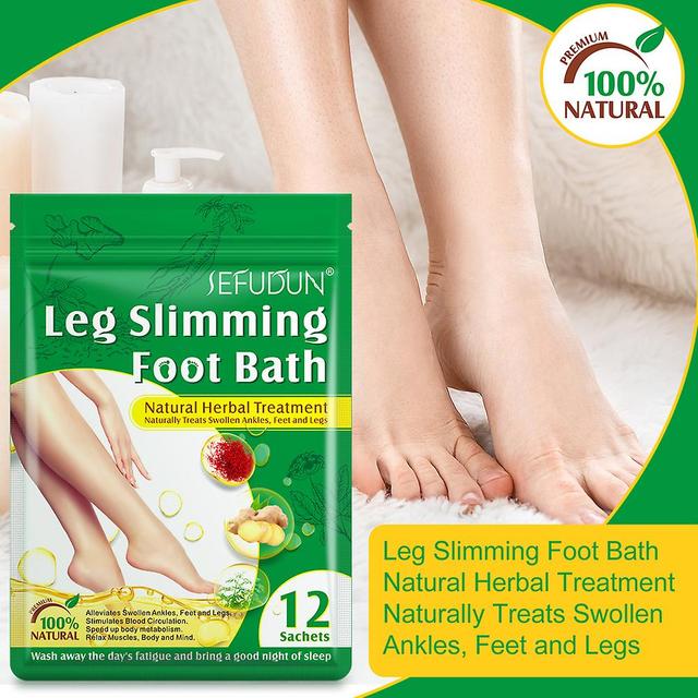 Leg Slimming Foot Bath Ginger Saffron Extracts For Improve Leg Cold & Edema on Productcaster.