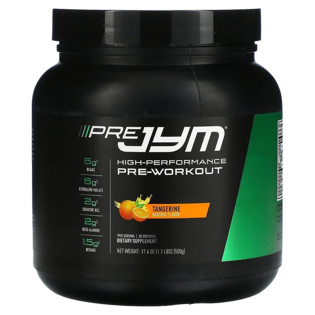 JYM Supplement Science, Pre JYM, Højtydende Pre-Workout, Mandarin, 1,1 lbs (500 g) on Productcaster.