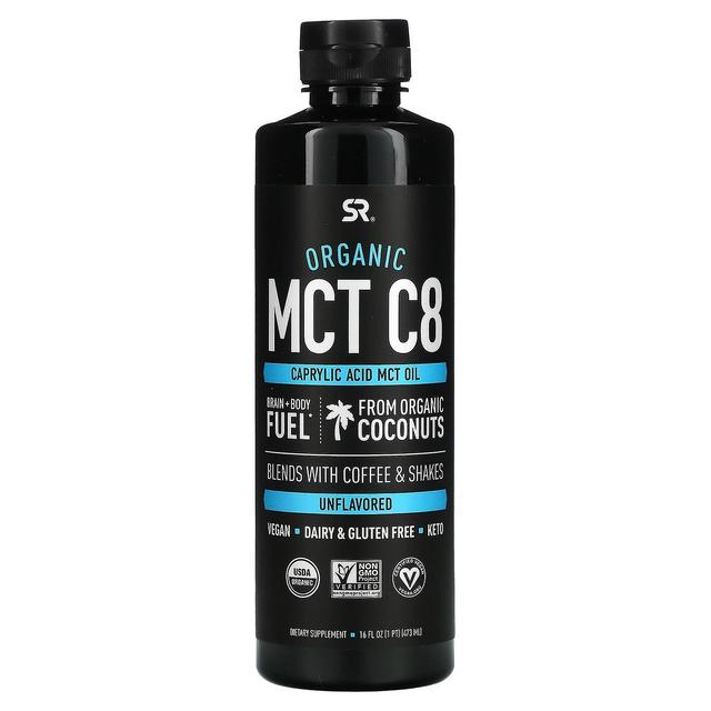 Sports Research Sportonderzoek, Biologische MCT C8 Olie, Niet gearomatiseerd, 16 fl oz (473 ml) on Productcaster.