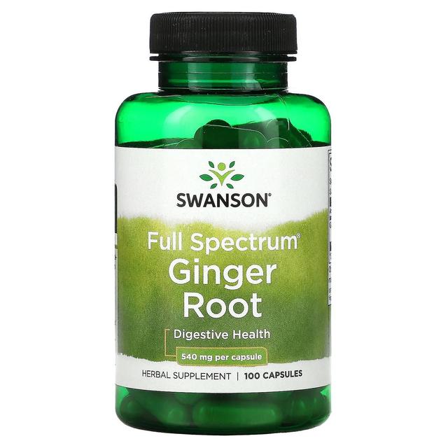 Swanson, Spectrum Ginger Root, 540 mg, 100 Capsules on Productcaster.