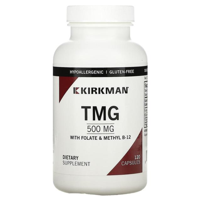 Kirkman Labs, TMG med folat & methyl B-12, 500 mg, 120 kapsler on Productcaster.