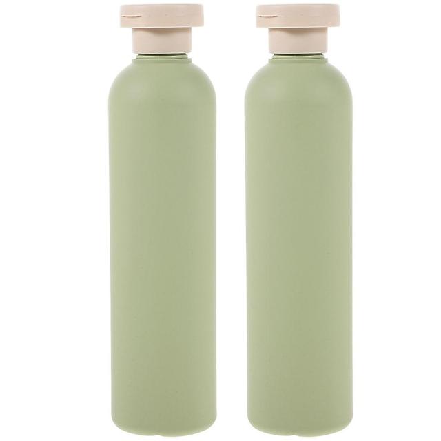 Tinksky 2pcs Squeeze Bottles Refillable Travel Bottles Lotion Bottles With Flips Caps For Creams Shampoo(200ml) Green 12.8X5.7CM on Productcaster.