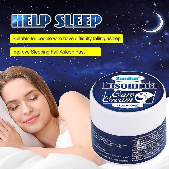 Mike Insomnia Care Cream Improve Sleep Quality Ointment Herbal Medicine Health Care 2Pcs on Productcaster.