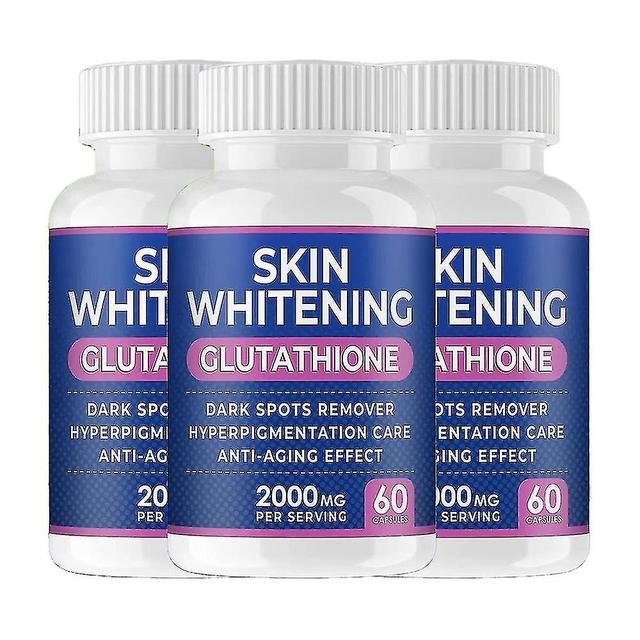 Glutathione Whitening Pills - 60 Capsules 2000mg Glutathione - Effective Skin Lightening Supplement 3 pcs on Productcaster.