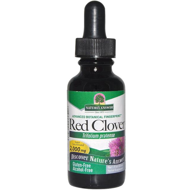 Nature's Answer, Red Clover, Alcohol-Free, 2,000 mg, 1 fl oz (30 ml) on Productcaster.