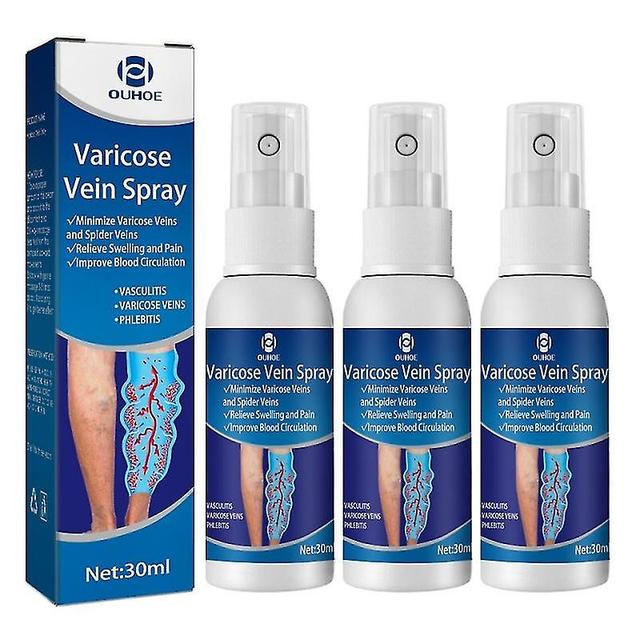 Zero Shipping Costs 3pcs Varicus Vein Spray Natural Care Spray pour varices et varicosités Phytothérapie chinoise Supprimer Spider Veins Spray on Productcaster.