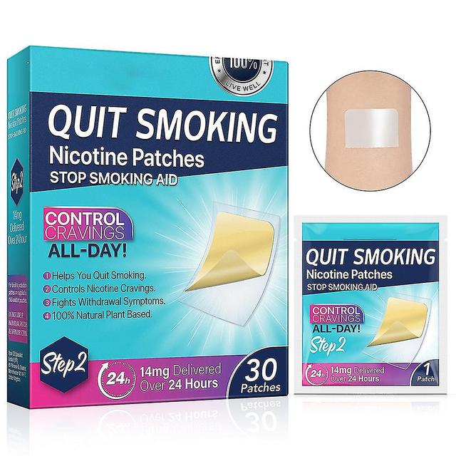 Anti-Smoke Patch med växtextrakt Bärbara Quit Smoking-klistermärken för rökavvänjning Stage 2 on Productcaster.