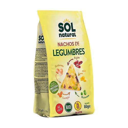 Sol Natural Gluten Free Corn Nachos with Legumes Bio 80 g on Productcaster.