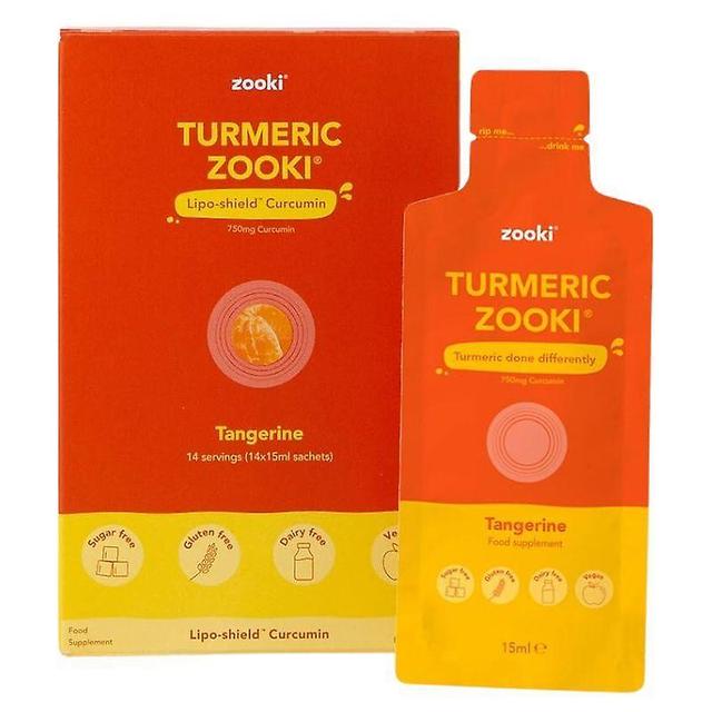 Zooki Liposomal Turmeric Tangerine Sachets 14 on Productcaster.