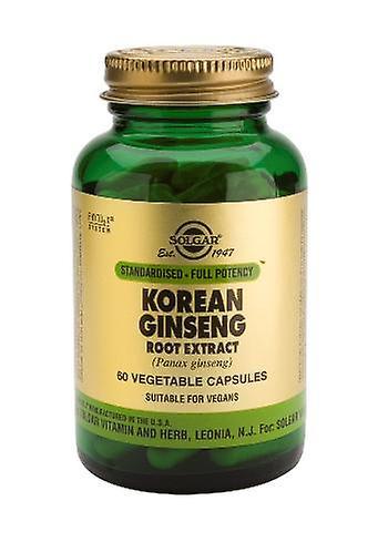 Solgar Standardised - Full Potency Korean Ginseng Root Extract Vegetable Capsules, 60 on Productcaster.