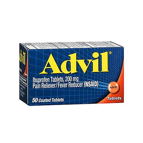 Advil Pain Reliever And Fever Reducer Coated Tablets,200 mg,50 tabs (Pack of 1) on Productcaster.