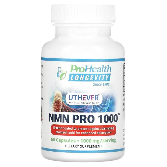 ProHealth Longevity, Uthever, NMN Pro 1000, 500 mg, 60 Capsule on Productcaster.