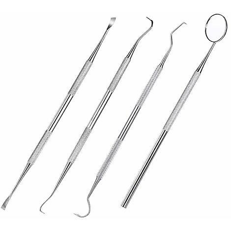 Blackp Kit D'outils Dentaires En Acier Inoxydable 4 Pieces Pour Les Dentistes, Ensemble De Grattoirs A Dents Pour Un Usage Personnel Et Professionnel on Productcaster.