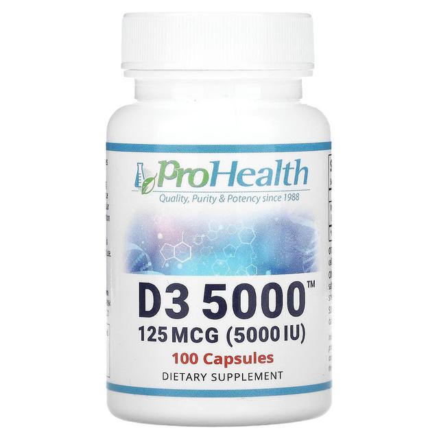 ProHealth Longevity, D3 5000, 125 mcg (5000 IU), 100 Capsules on Productcaster.