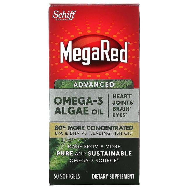 Schiff, MegaRed, Advanced Omega-3 Algae Oil, 50 Softgels on Productcaster.