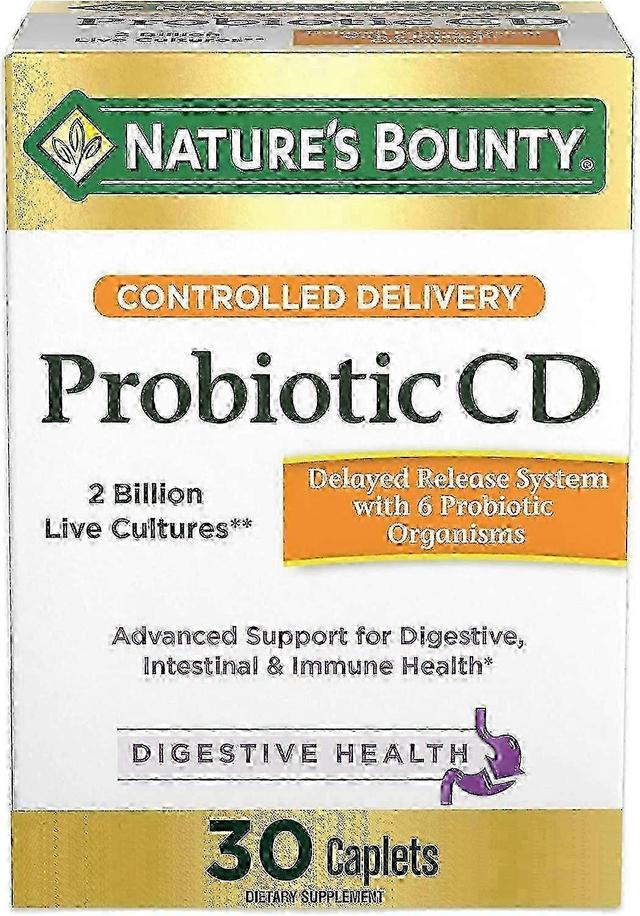 Natures Bounty Nature's bounty probiotic cd, controlled delivery, caplets, 30 ea on Productcaster.