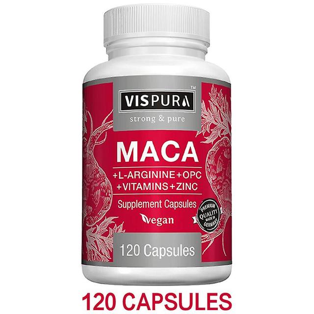 Vorallme Maca Root kapslar, vitamin B6 + B12, L-arginin, hjälper till att bekämpa trötthet, förbättra prestanda & öka immunförsvaret, unisex 120 ca... on Productcaster.