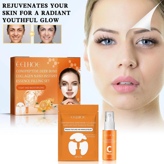 unbrand Conopeptide Deer Bone Collagen Nano Instant Essence Filling Set, Freeze Solution, Tight And Moisturizing, Firming Texture And Wrinkle Relie... on Productcaster.