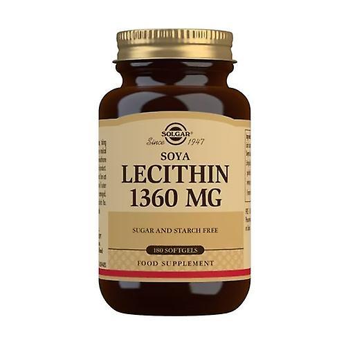 Solgar Soy Lecithin 180 softgels of 1360mg (1360mg) on Productcaster.