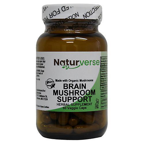 Naturverse Brain Mushroom podporuje kapsule s ozubeným príručkovým práškom, 60 VegCaps on Productcaster.