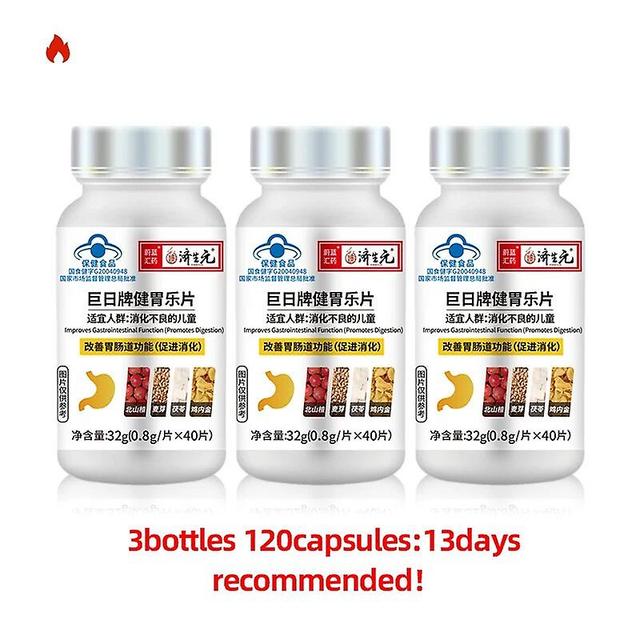 Jinzhaolai Indigestion Tablets Promote Digestion Dyspepsia Diarrhea Bloating Stomach Flatulence Hawthorn Malt Poria Cocos Supplements 3Bottles Hot ... on Productcaster.