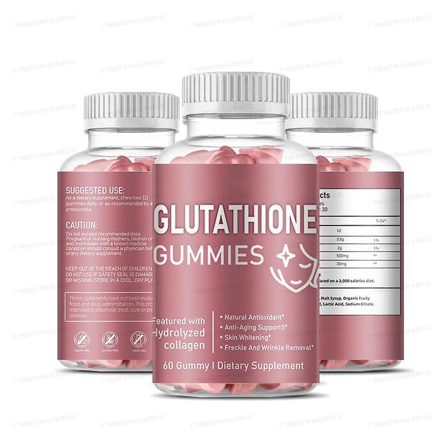 1 Flasche Glutathion-Gummis Kollagen-Gummis Mehrdimensionale Vitaminaufhellung Hautpflege weiß on Productcaster.