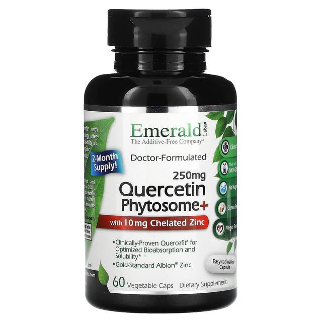 Emerald Laboratories, Quercetin Phytosome+, 250 mg, 60 Czapki warzywne on Productcaster.