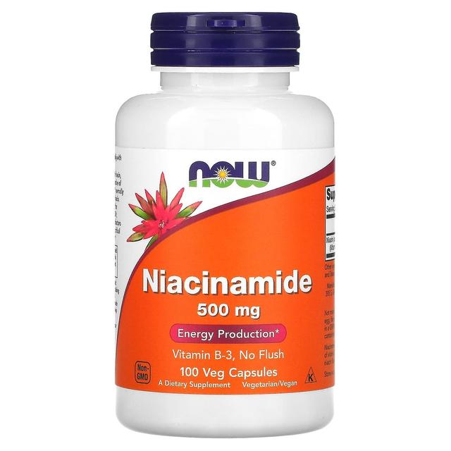 NOW Foods, Niacinamid, 500 mg, 100 vegetarische Kapseln on Productcaster.