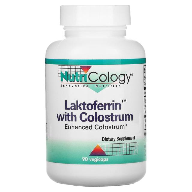 NutriCology Nutricologia, Laktoferrin con colostro, 90 Vegicaps on Productcaster.