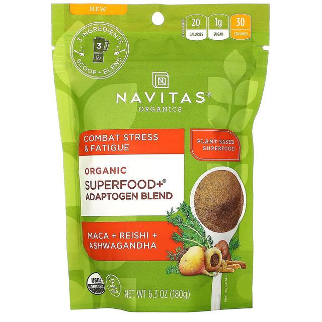 Navitas Organics, Organic Superfood+ Adaptogen Blend, Maca + Reishi + Ashwagandha, 6,3 oz (180 g) on Productcaster.