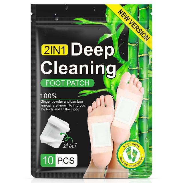 Wtowin Detox Foot Patches Pads, Deep Cleansing Foot Pads Natural Ginger Body Toxins Feet Cleansing Herbal For Better Sleep Relieve Stress 1 Pack 10pcs on Productcaster.