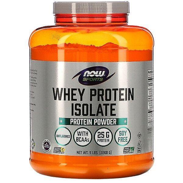 Now Foods, Sports, Whey Protein Isolate, Unflavored, 5 lbs (2,268 g) on Productcaster.