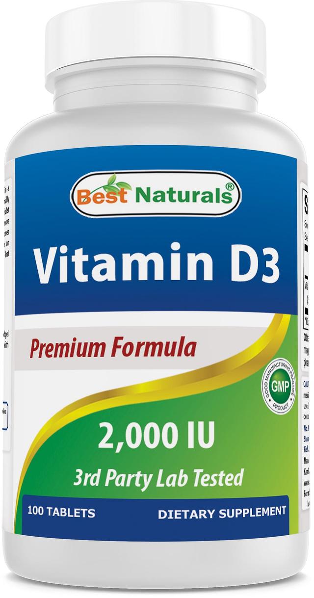 Best naturals vitamin d3 2000 iu 100 tablets | helps support immune health, strong bones and teeth, & muscle function on Productcaster.